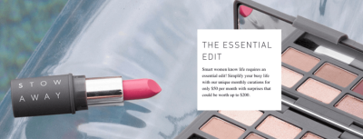 Stowaway Cosmetics Essential Edit July 2016 Spoilers