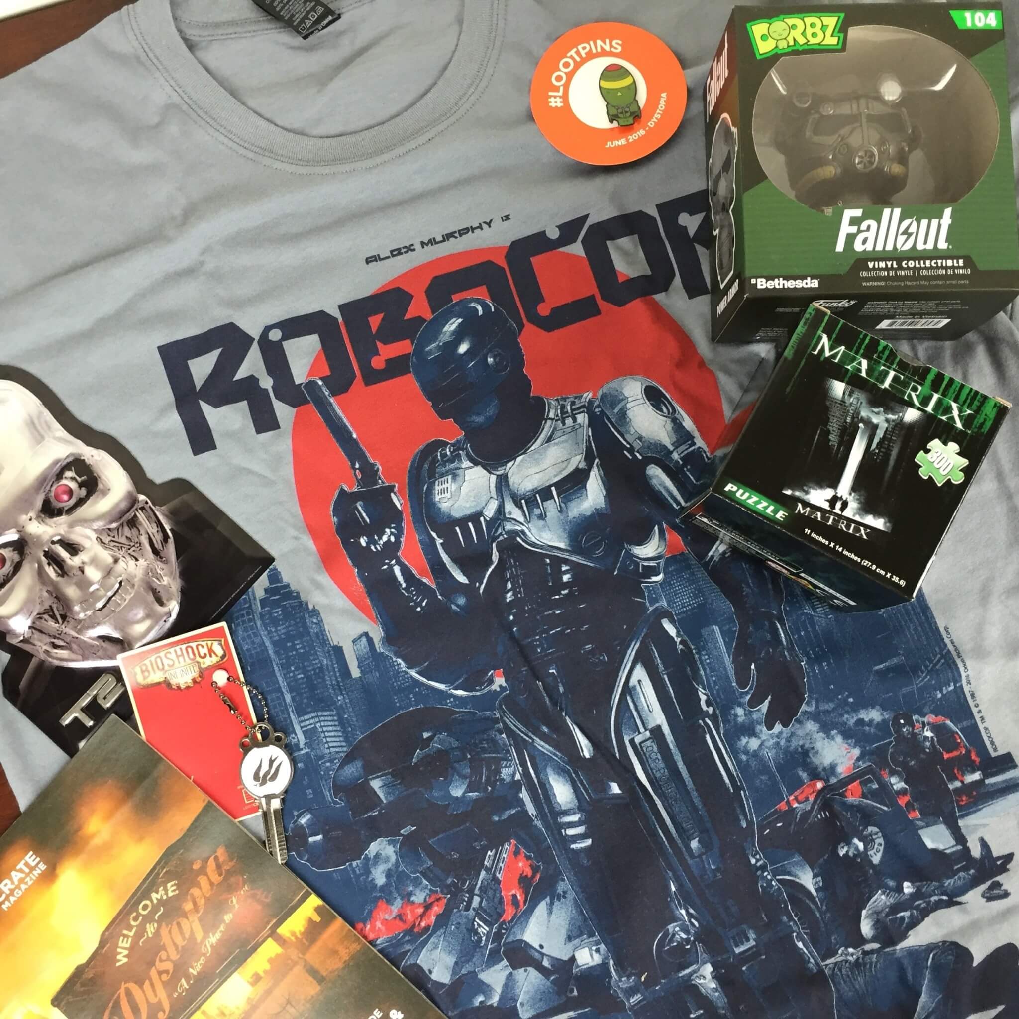 Loot Crate June 2016 Review + Coupons - DYSTOPIA - Hello Subscription