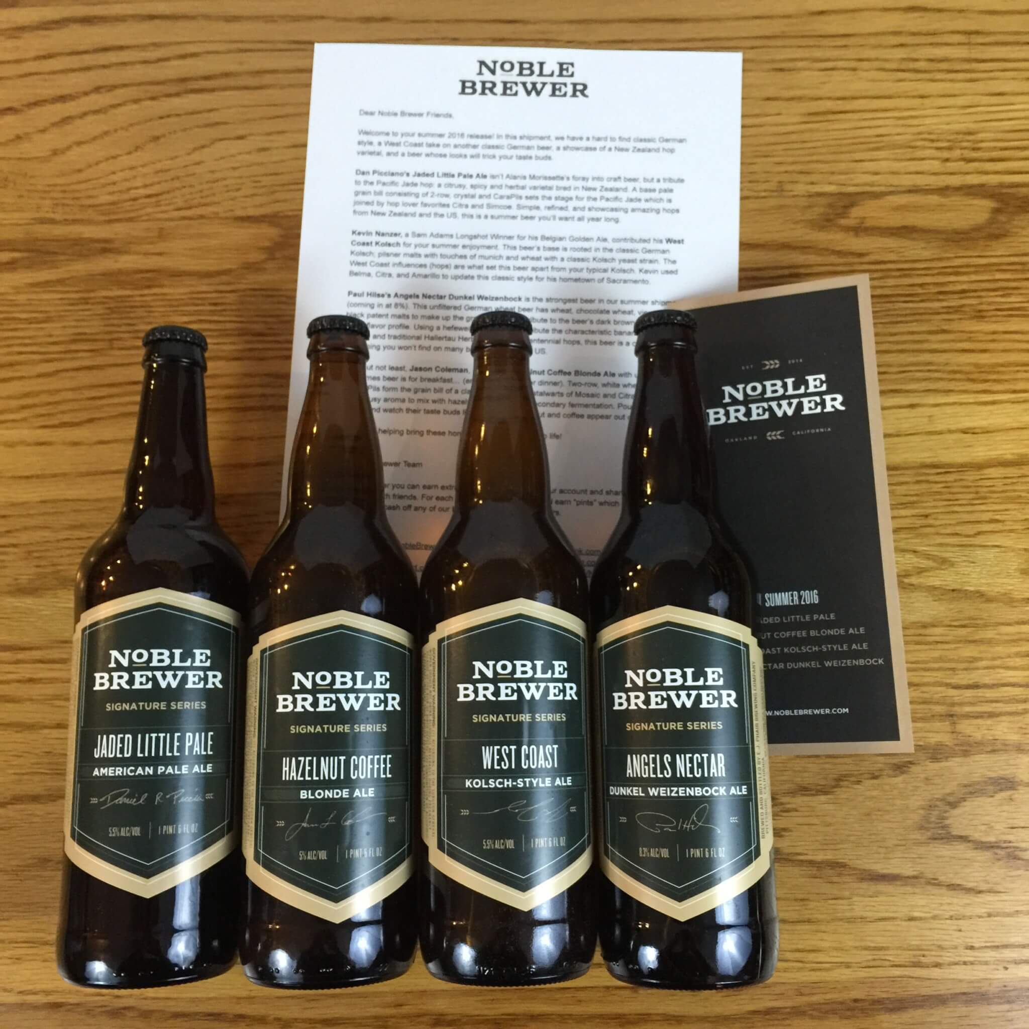 Noble Brewer Subscription Box Review + Coupon Summer 2016 Hello Subscription