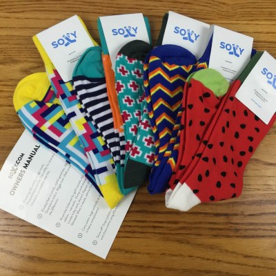 Soxy Socks Subscription Box Review – July 2016