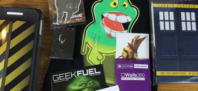 Geek Fuel July 2016 Subscription Box Review & Coupon – Still Available!