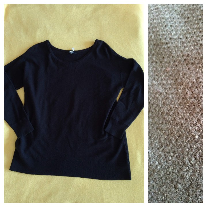 BB Dakota Mallen Sweater in Black 1X flat