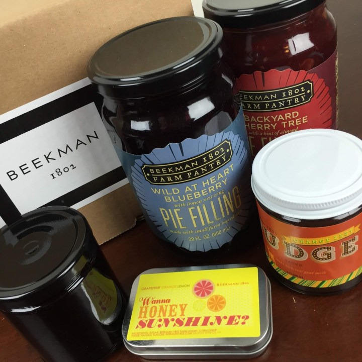 Beekman 1802 Specialty Food Club July 2016 review