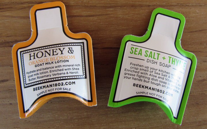 Hoeny and Orange Blossom Goat Milk Lotion and Sea Salt + Thyme Dish Soap