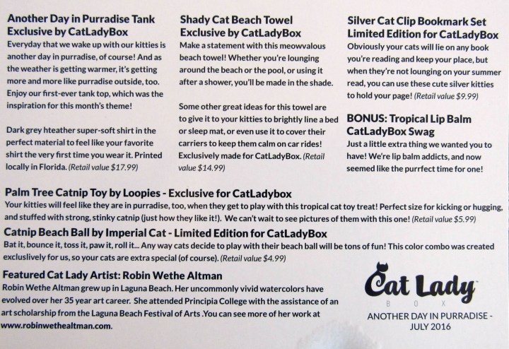 Information card