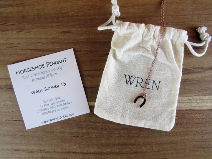 WREN 14kt Gold-Dipped and Black Sapphire Necklace