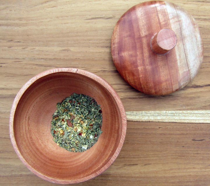 Neem Wood Spice Bowl - Spices not included