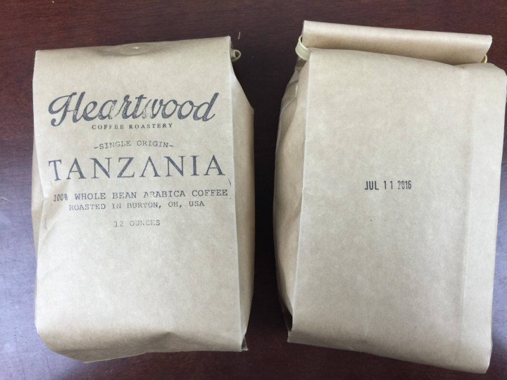 Heartwood Coffee Club July 2016 review