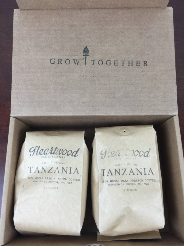 Heartwood Coffee Club July 2016 unboxing