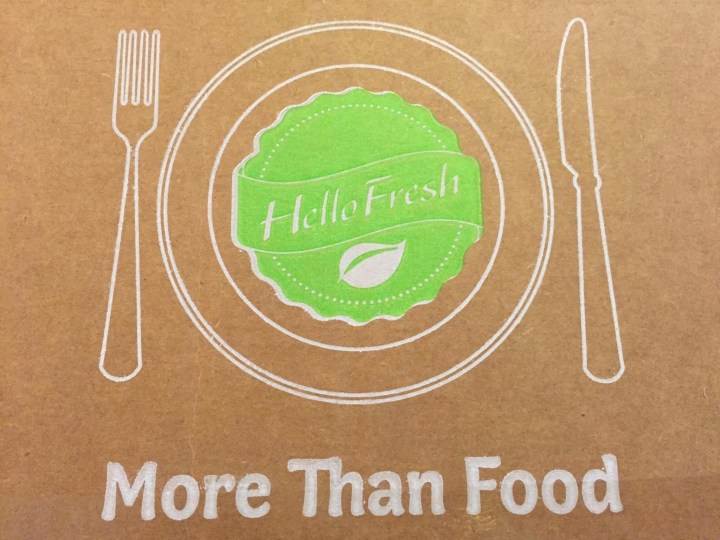 Hello Fresh Veggie Box July 2016 box