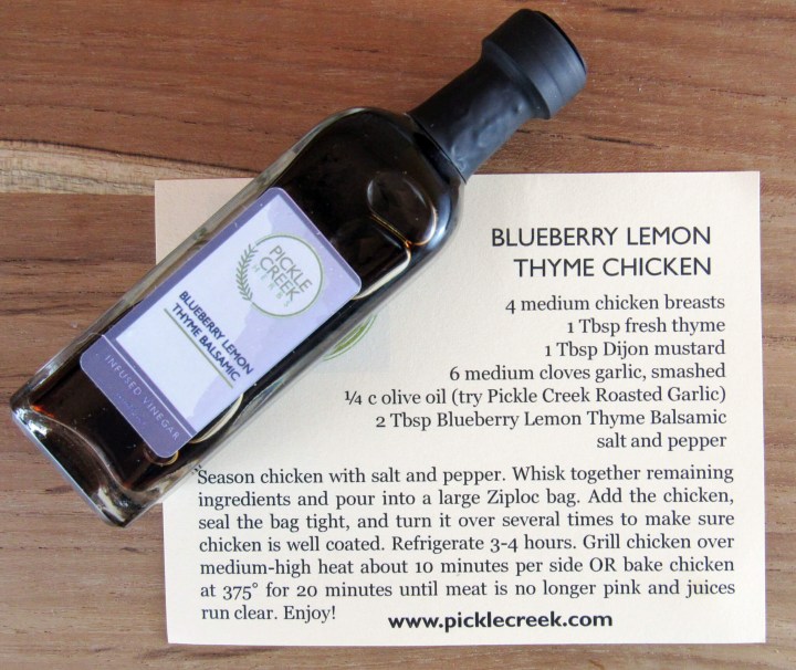 Blueberry Lemon Thyme Infused Balsamic Vinegar