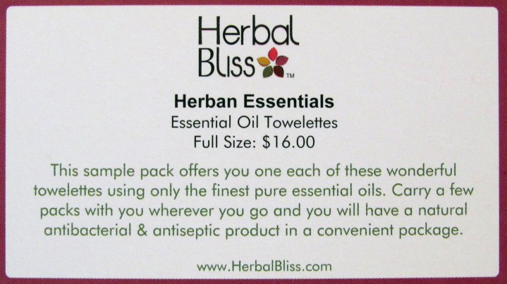 Herban Essentials Towelettes