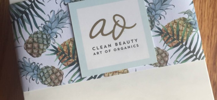 Art of Organics Clean Beauty Box July 2016 Subscription Box Review