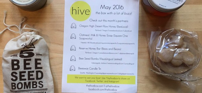 Hive Box Subscription Box Review – May 2016