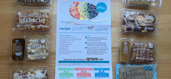 Graze August 2016 Subscription Box Review & Free Box Coupon