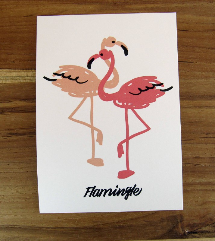 Flamingle 5x7 Print
