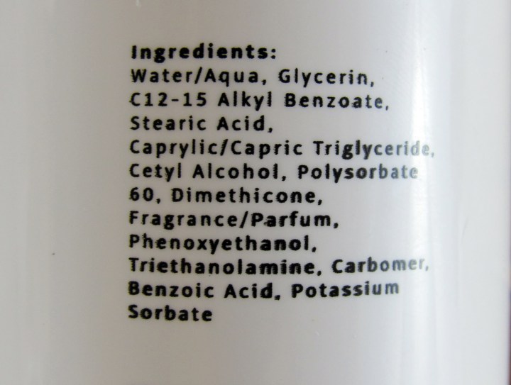 Lotion Ingredients