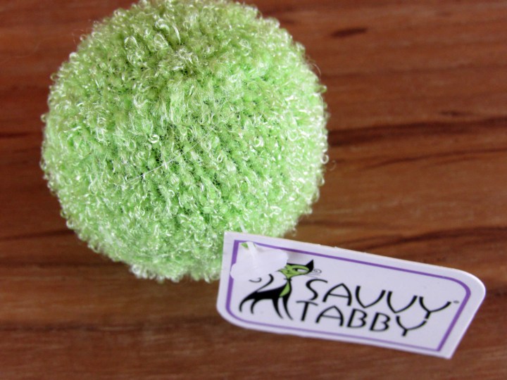 Savvy Tabby Knit Rattle Ball