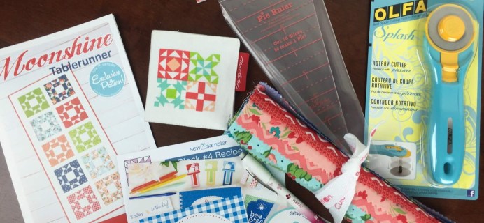 Sew Sampler July 2016 Subscription Box Review