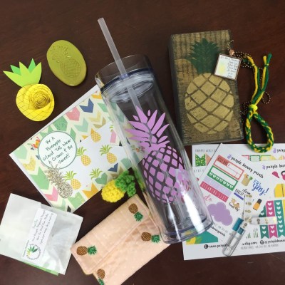 The Crafty Mail July 2016 Subscription Box Review – Pineapple Party!