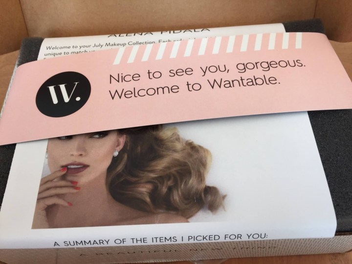 Wantable Makeup Box July 2016 unboxing