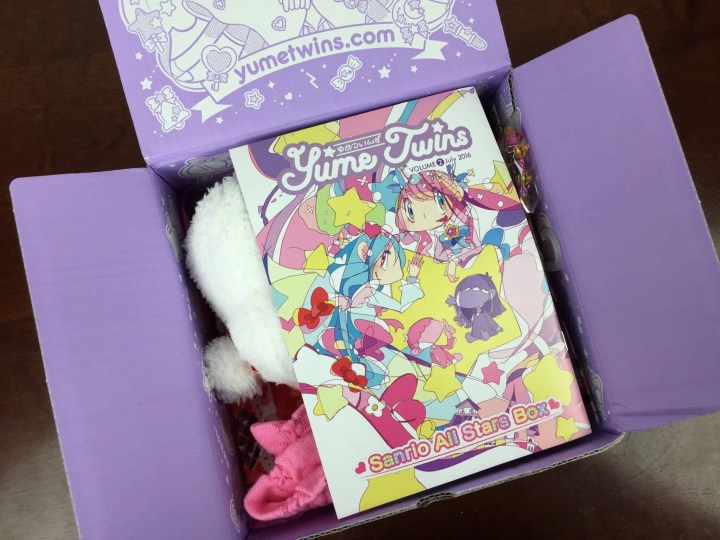Yume Twins Box July 2016 unboxed
