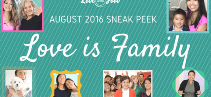 August 2016 Love with Food Spoilers + Coupons