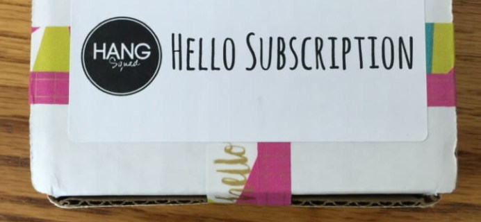 Hang Squad July 2016 Subscription Box Review + Coupon