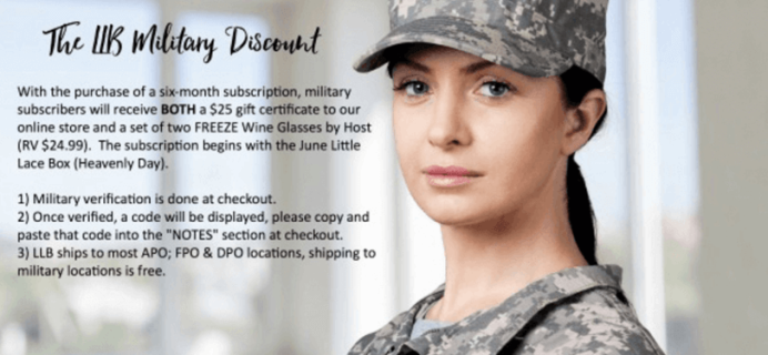 Little Lace Box 4th of July Deals + Military Discount