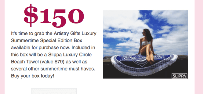 Artistry Gifts Summer Luxury Special Edition Box + Coupon