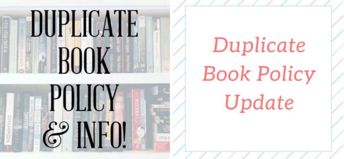 Uppercase Box Duplicate Book Policy Update