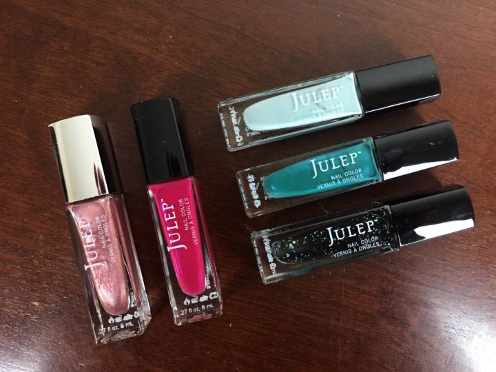 julep beauty box july 2016 add on shades