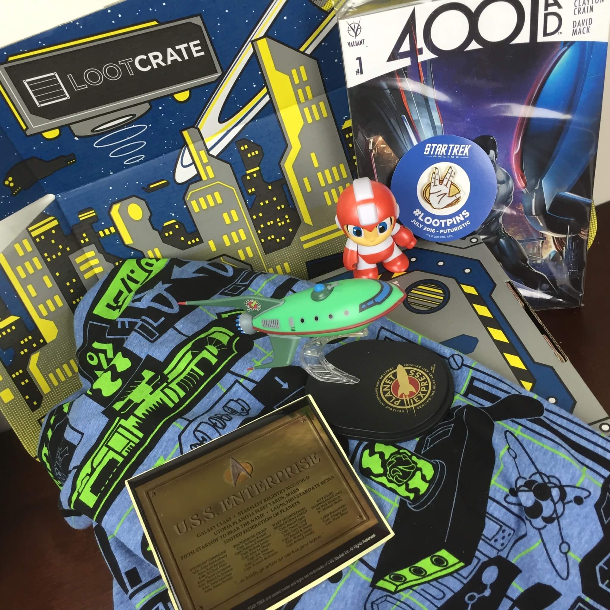 Loot Crate July 2016 Review + Coupons - FUTURISTIC - Hello 