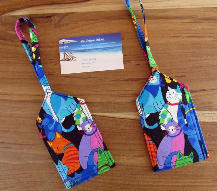 Colorful Cats Luggage Tags by The Eclectic Closet