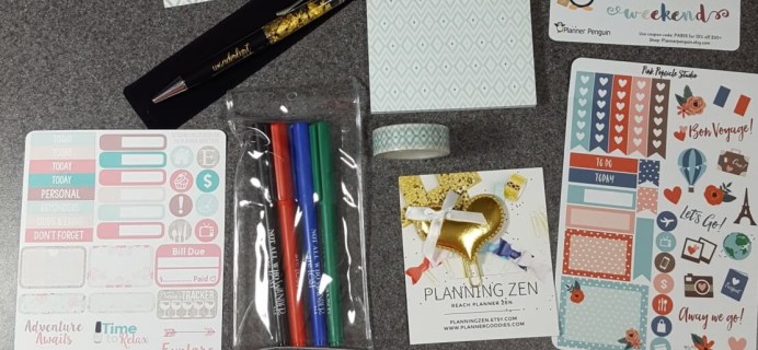 The Planner Addict Box July 2016 Subscription Box Review