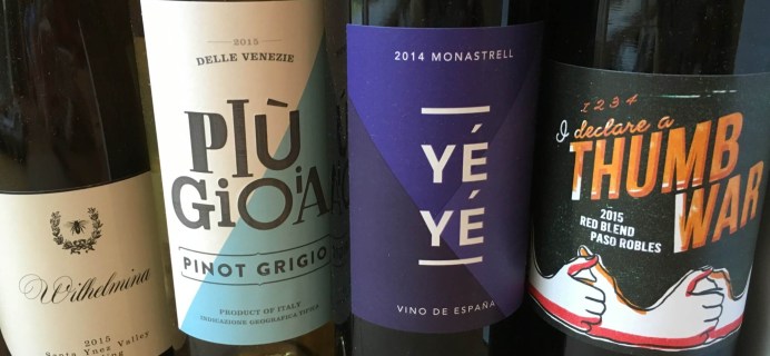 Winc (Club W) August 2016 Subscription Box Review & $20 Off Coupon