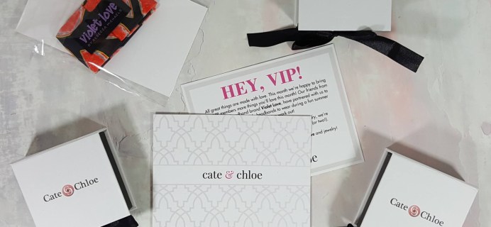 Cate & Chloe VIP Jewelry Subscription Box Review – August 2016