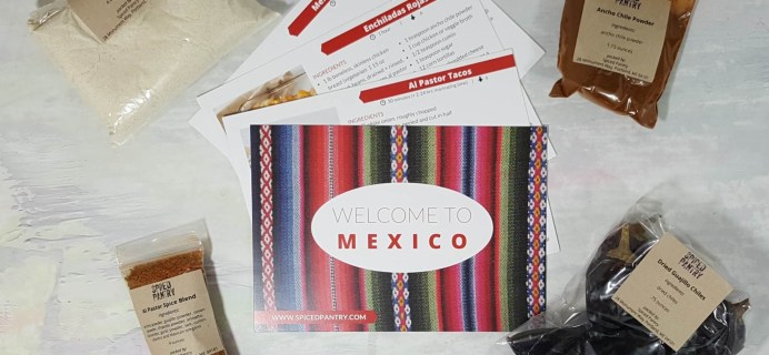 Spiced Pantry July 2016 Subscription Box Review – “Mexico”