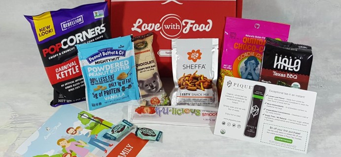 August 2016 Love With Food Subscription Box Review + Coupons