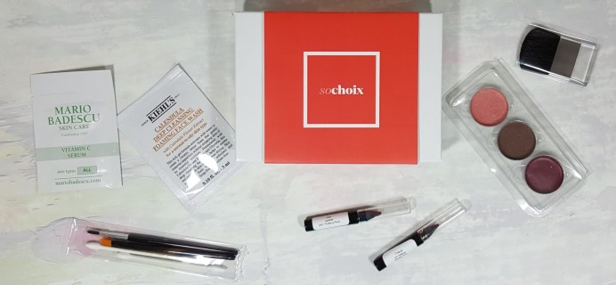 So Choix Sample Subscription Box Review – September 2016