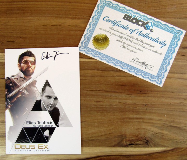 Deus Ex Print Autographed by Elias Toufexis