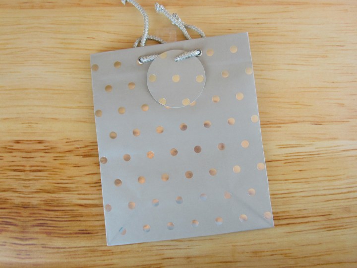 Silver Classic Dots Gift Bag