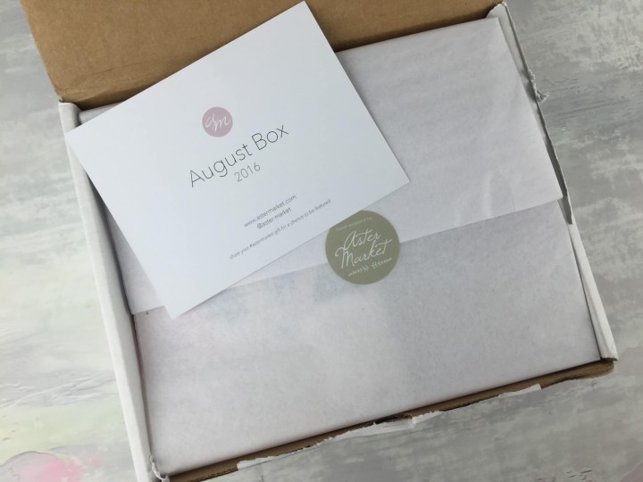 Aster Market August 2016 unboxing