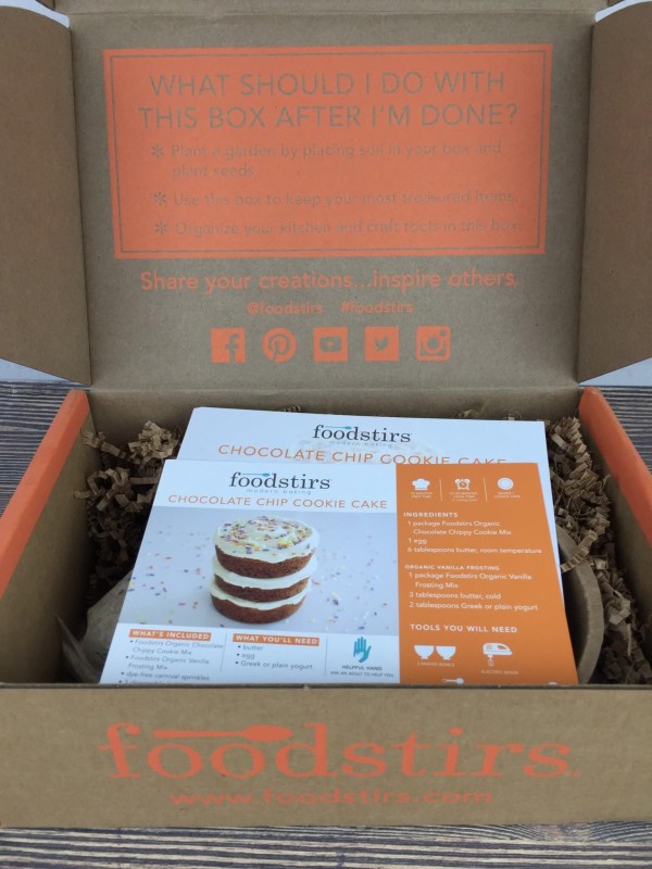 Foodstirs August 2016 unboxing