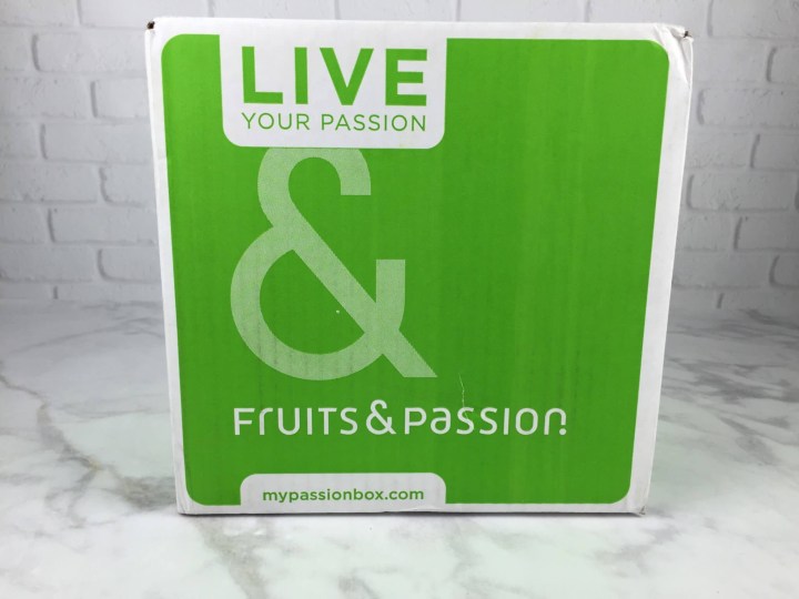 Fruits & Passion Live Your Passion Box August 2016 box