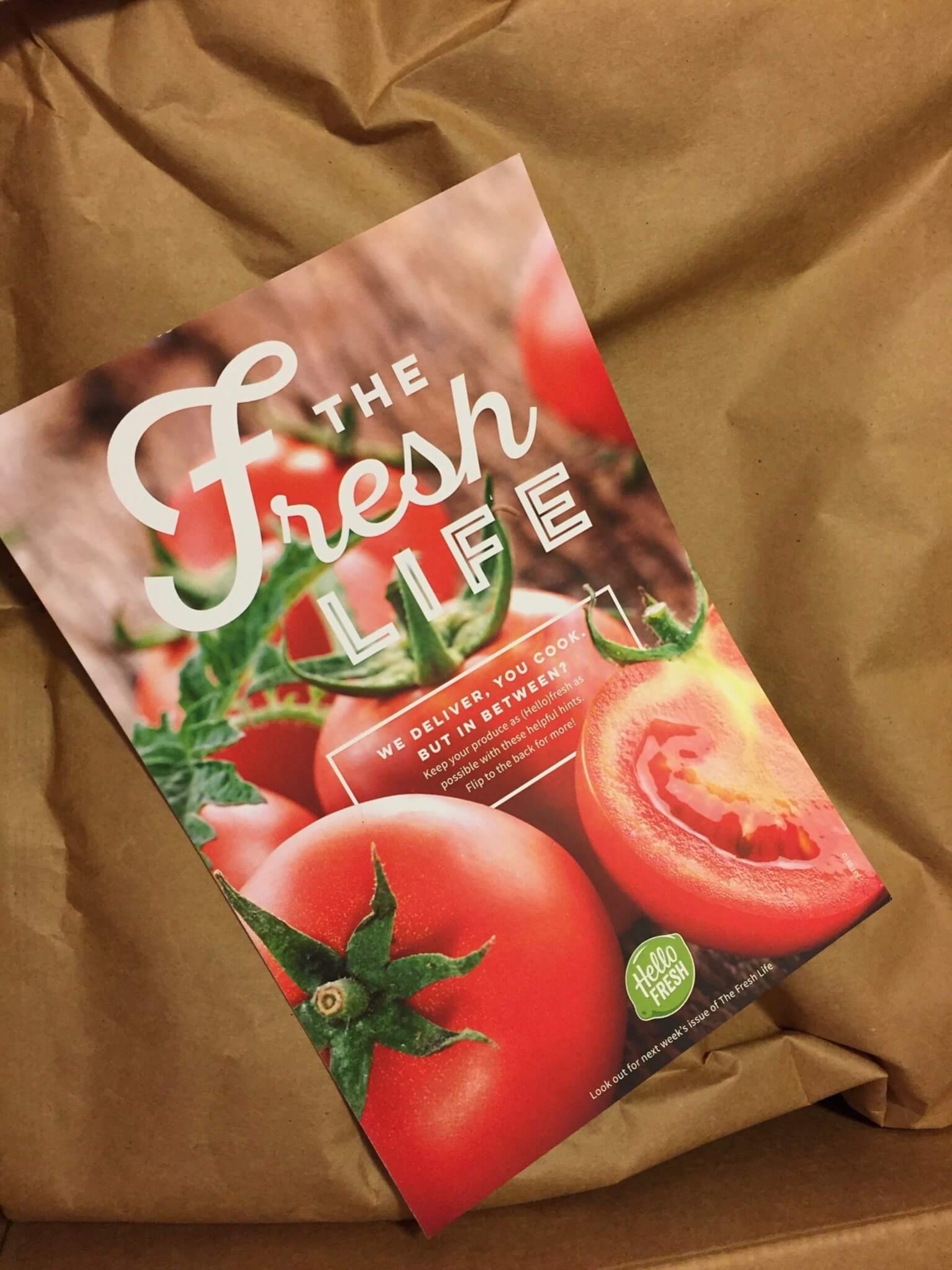 Hello Fresh Vegetarian Subscription Box Review Coupon August 2016