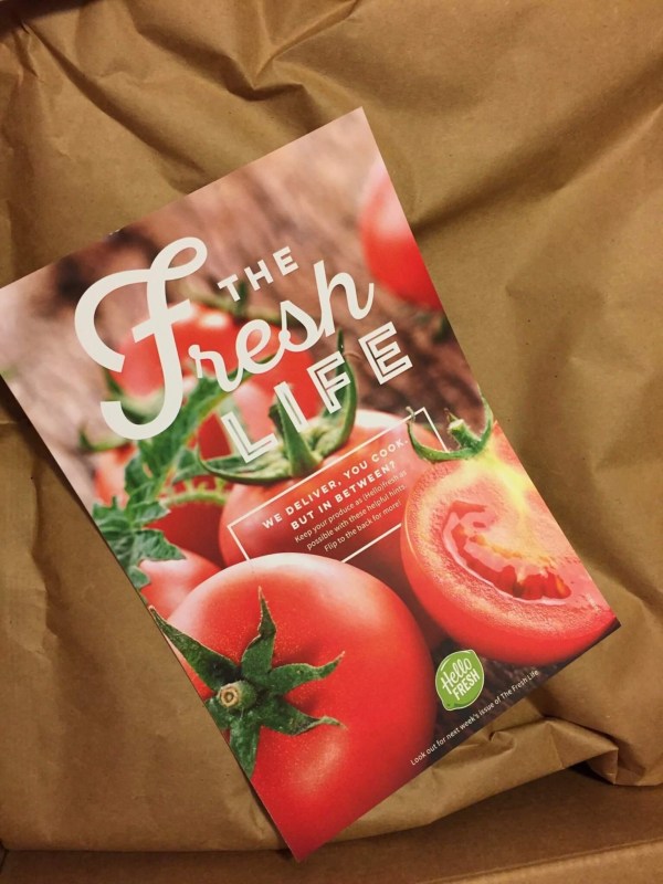 Hello Fresh Veggie Box August 2016 (1)