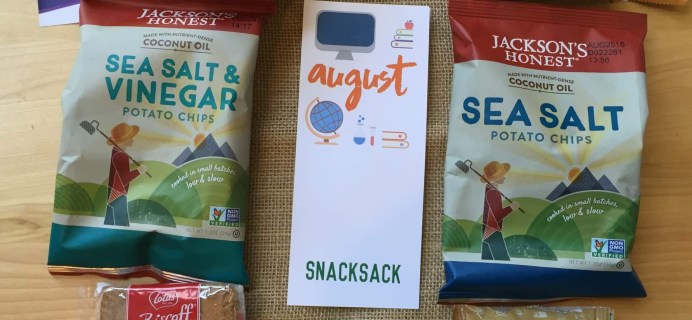 Snack Sack August 2016 Subscription Box Review & Coupon