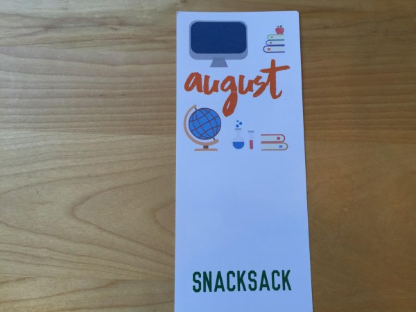 Snack Sack August 2016 Subscription Box Review & Coupon - hello ...