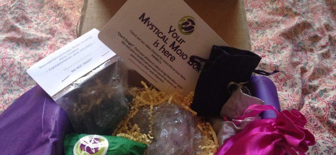 Mystical Mojo Box Subscription Box Review & Coupon –  July 2016